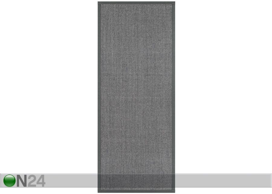 Narma sisalmatto Livos™ harmaa 80x400 cm kuvasuurennos