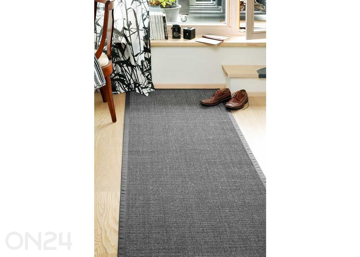 Narma sisalmatto Livos™ harmaa pyöreä Ø 160 cm kuvasuurennos