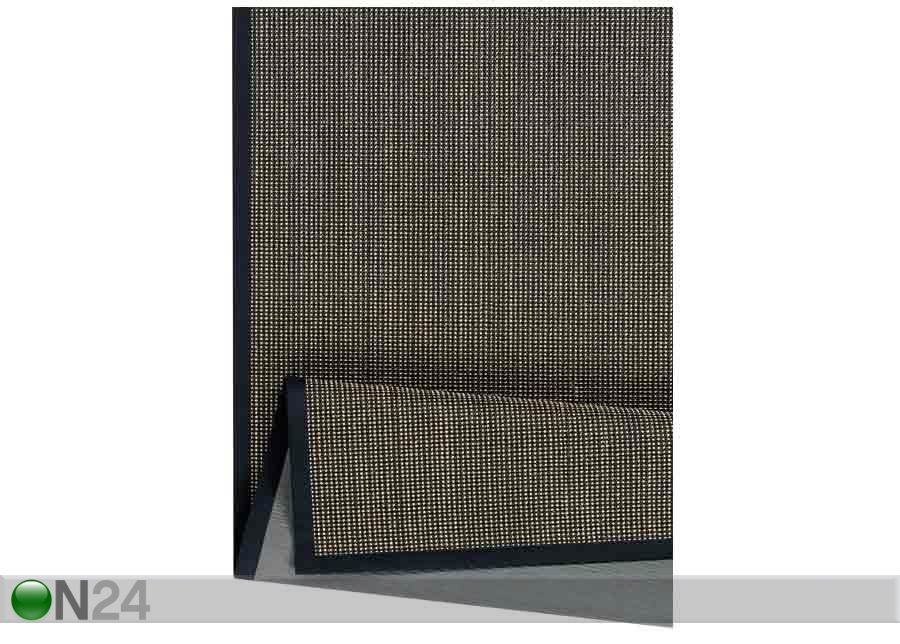 Narma sisalmatto Livos™ musta-ruskea 80x160 cm kuvasuurennos