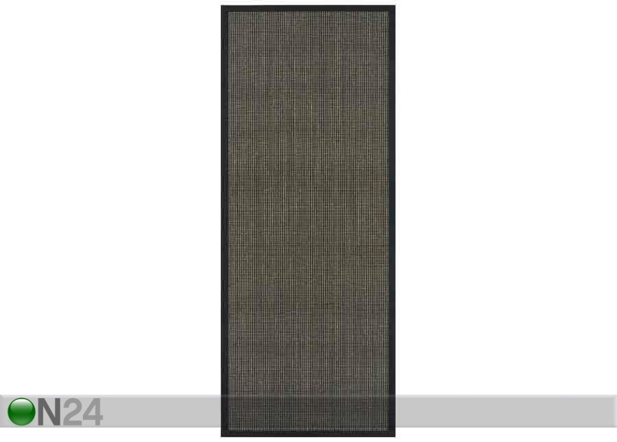 Narma sisalmatto Livos™ musta-ruskea 80x160 cm kuvasuurennos