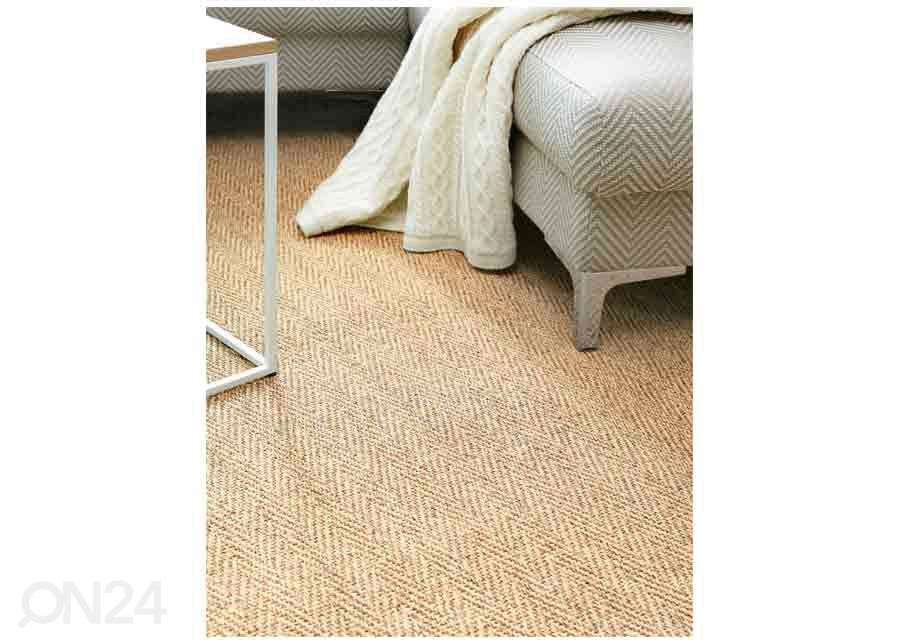 Narma sisalmatto Tuna™ kulta pyöreä Ø 200 cm kuvasuurennos