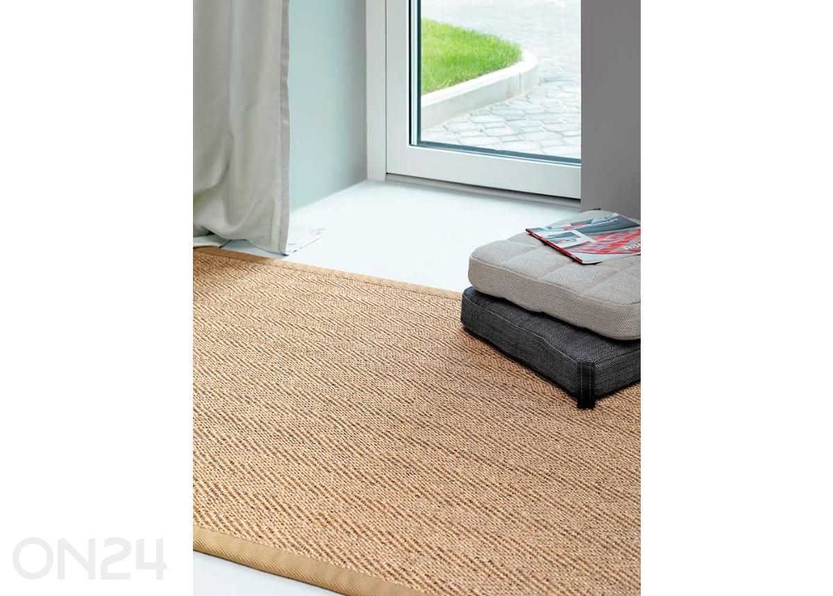 Narma sisalmatto Tuna™ kulta pyöreä Ø 200 cm kuvasuurennos