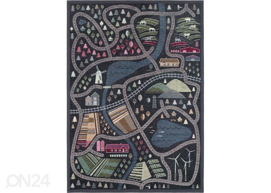 NARMA smartWeave® DUO matto Ülejõe carbon 140x200 cm kuvasuurennos