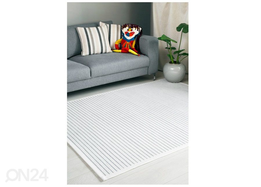 Narma smartWeave® matto Helme white 80x250 cm kuvasuurennos