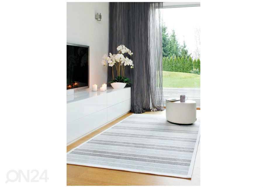 Narma smartWeave® matto Kupu white 80x250 cm kuvasuurennos