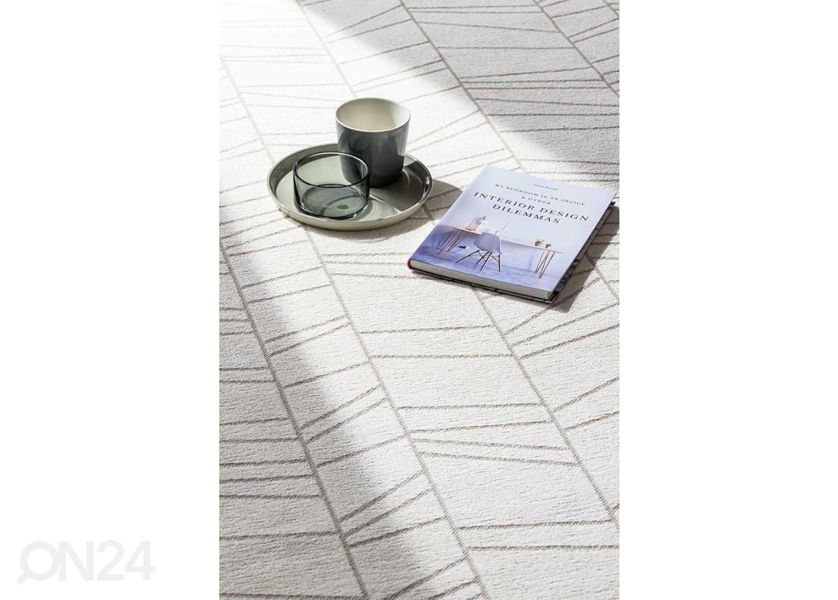NARMA smartWeave® matto Loona white 160x230 cm kuvasuurennos