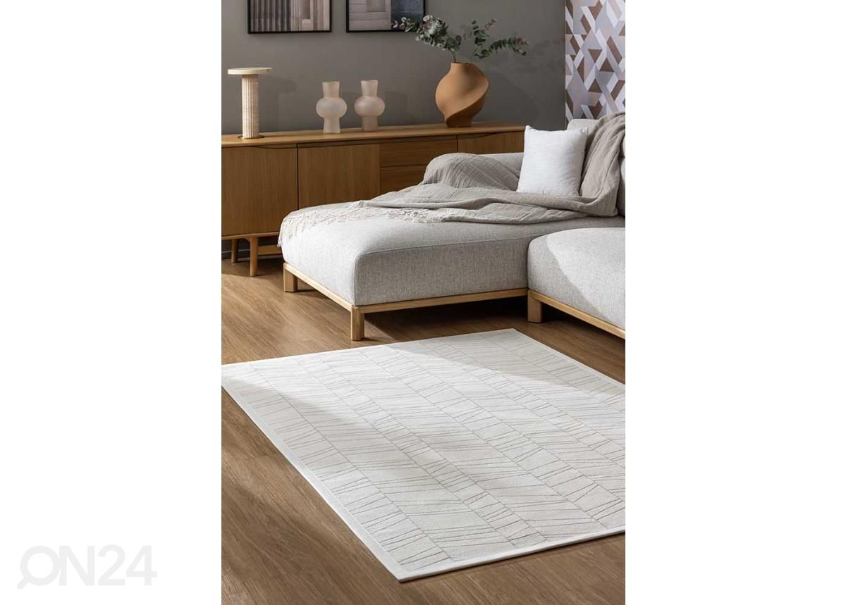 NARMA smartWeave® matto Loona white 160x230 cm kuvasuurennos