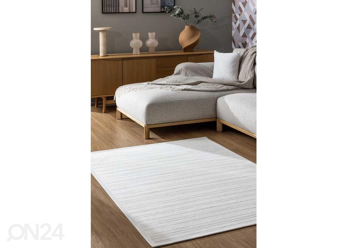 NARMA smartWeave® matto Loona white 160x230 cm kuvasuurennos
