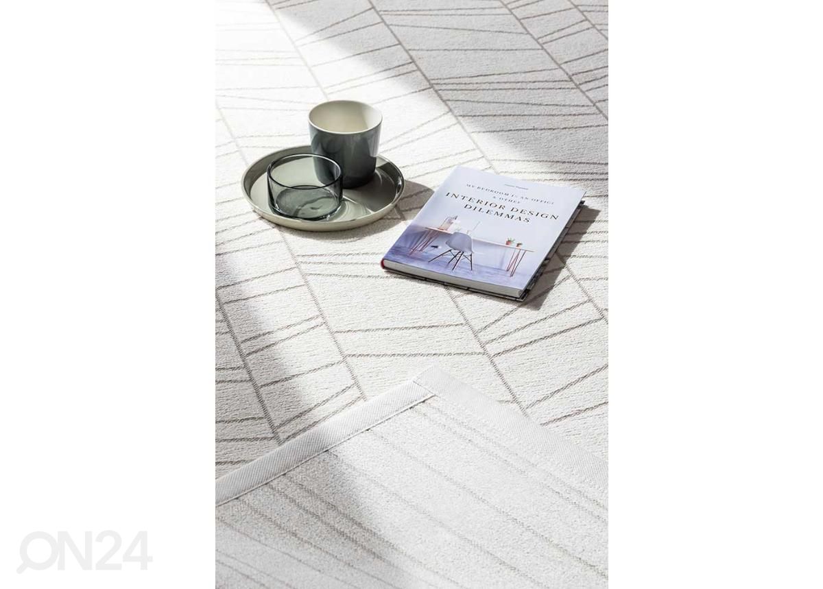 NARMA smartWeave® matto Loona white 160x230 cm kuvasuurennos