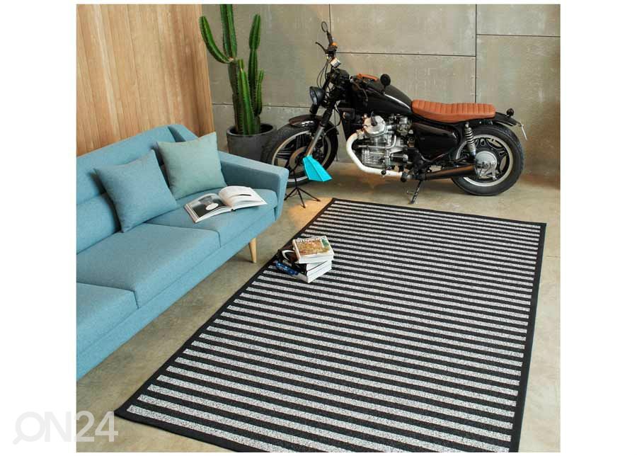 Narma smartWeave® matto Viki black 70x140 cm kuvasuurennos