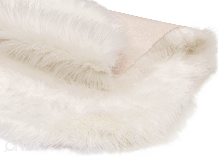Narma Vegan Fur plyysimatto Dolly ivory 60x90 cm kuvasuurennos