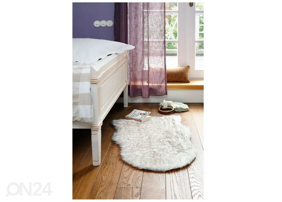 Narma Vegan Fur plyysimatto Dolly linen tip 60x90 cm kuvasuurennos