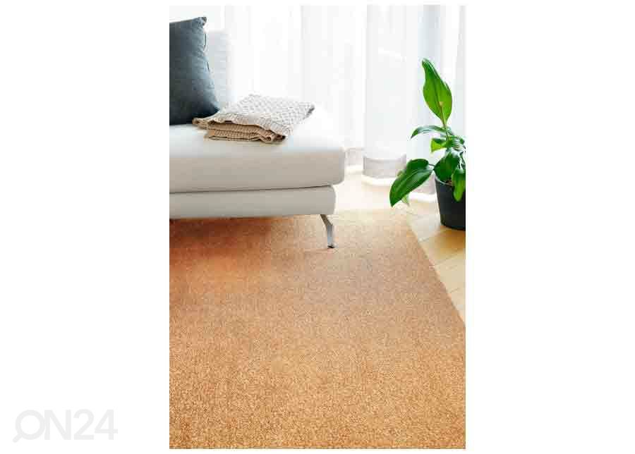 Narma velour matto Eden camel 67x133 cm kuvasuurennos