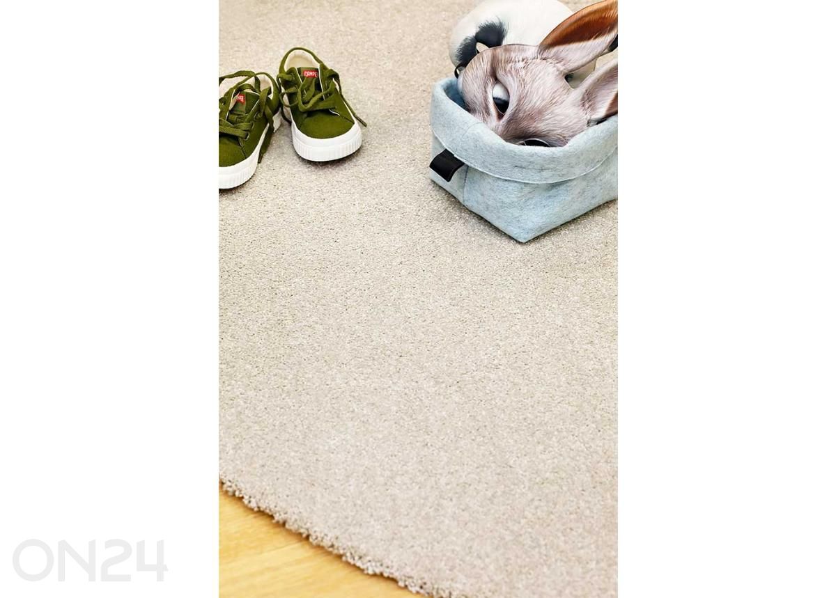 Narma velourmatto Wow™ pyöreä cream Ø 133 cm kuvasuurennos
