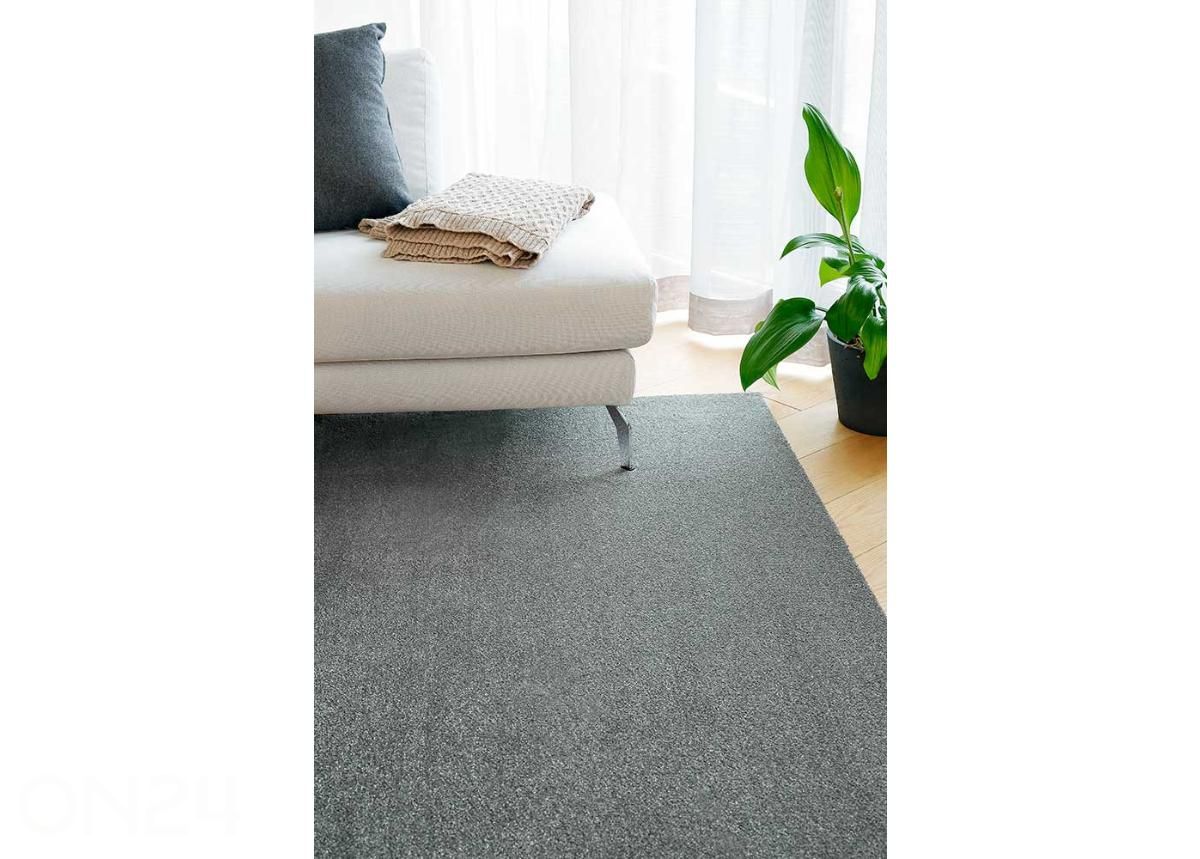 Narma veluurimatto Eden™ grey pyöreä Ø 200 cm kuvasuurennos