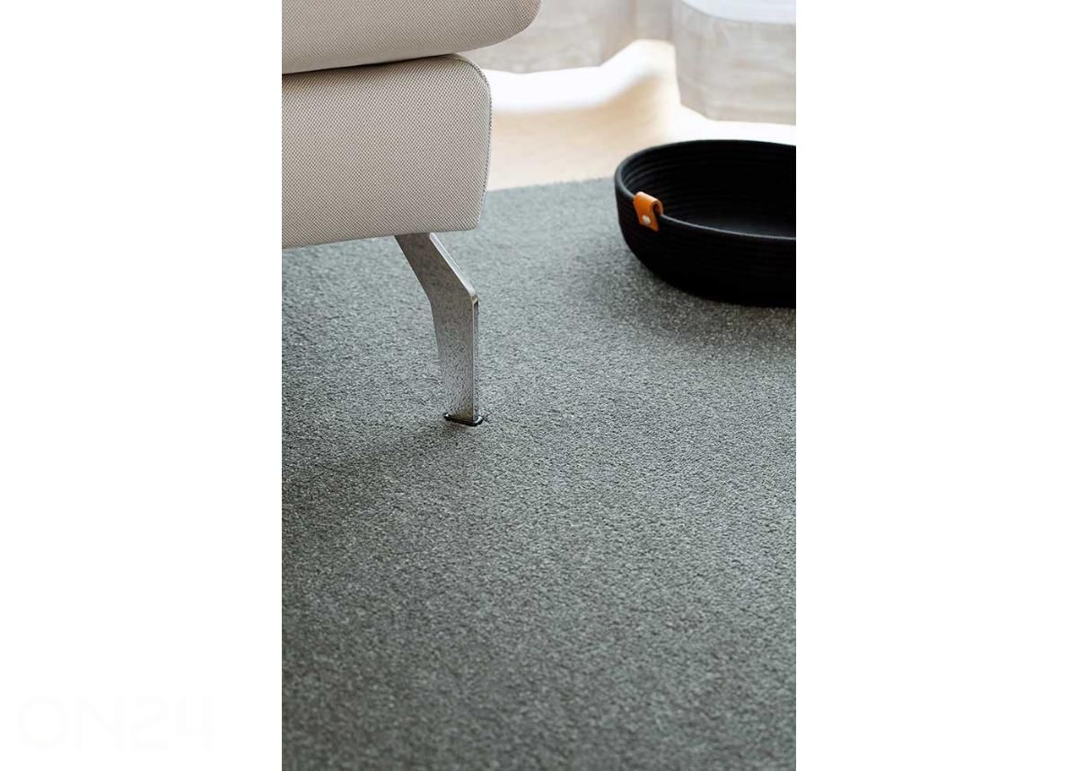 Narma veluurimatto Eden™ grey pyöreä Ø 200 cm kuvasuurennos