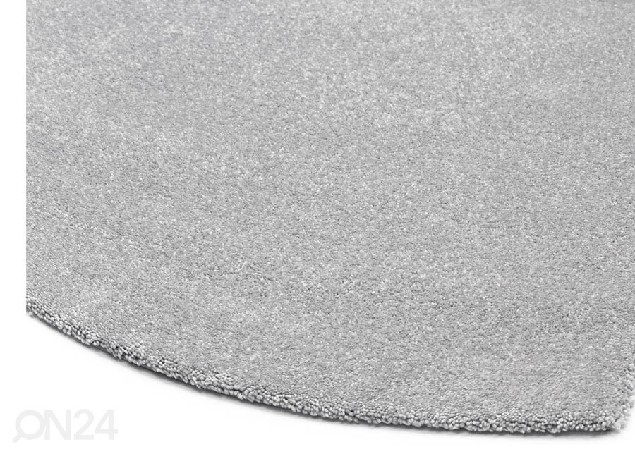 Narma veluurimatto Wow™ pyöreä harmaa Ø 133 cm kuvasuurennos