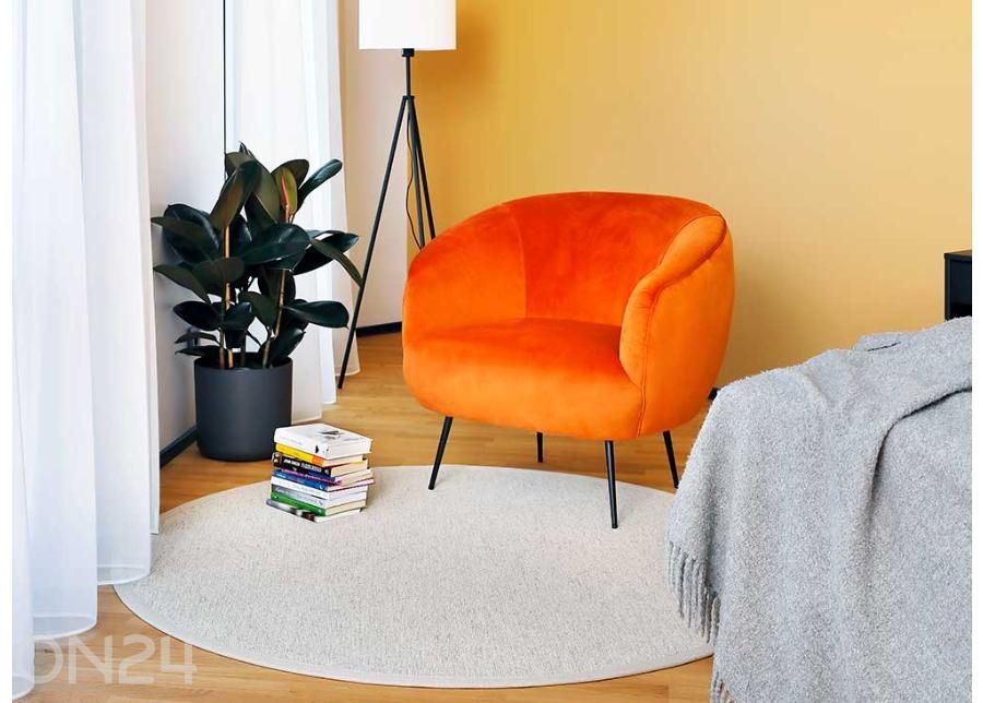 Narma villamatto Savanna™ white pyöreä Ø 200 cm kuvasuurennos