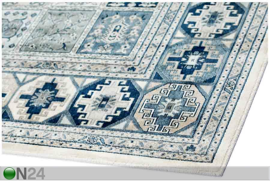 Narma viskoosimatto Zahra sand-blue 120x170 cm kuvasuurennos