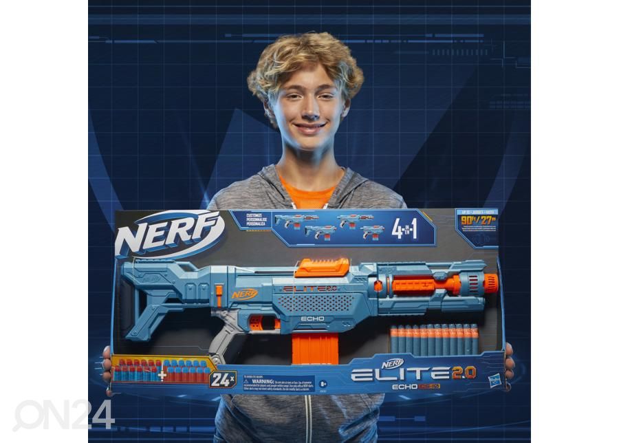 NERF Elite 2.0 Echo CS 10-lelupyssy kuvasuurennos