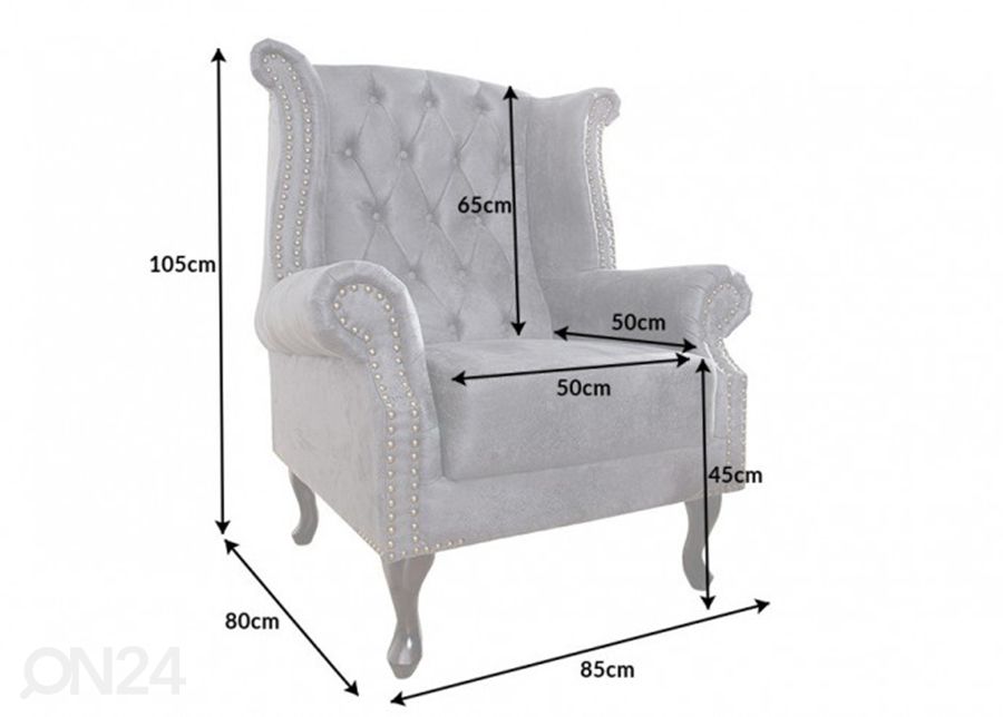 Nojatuoli Chesterfield kuvasuurennos