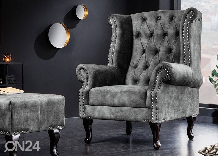 Nojatuoli Chesterfield kuvasuurennos