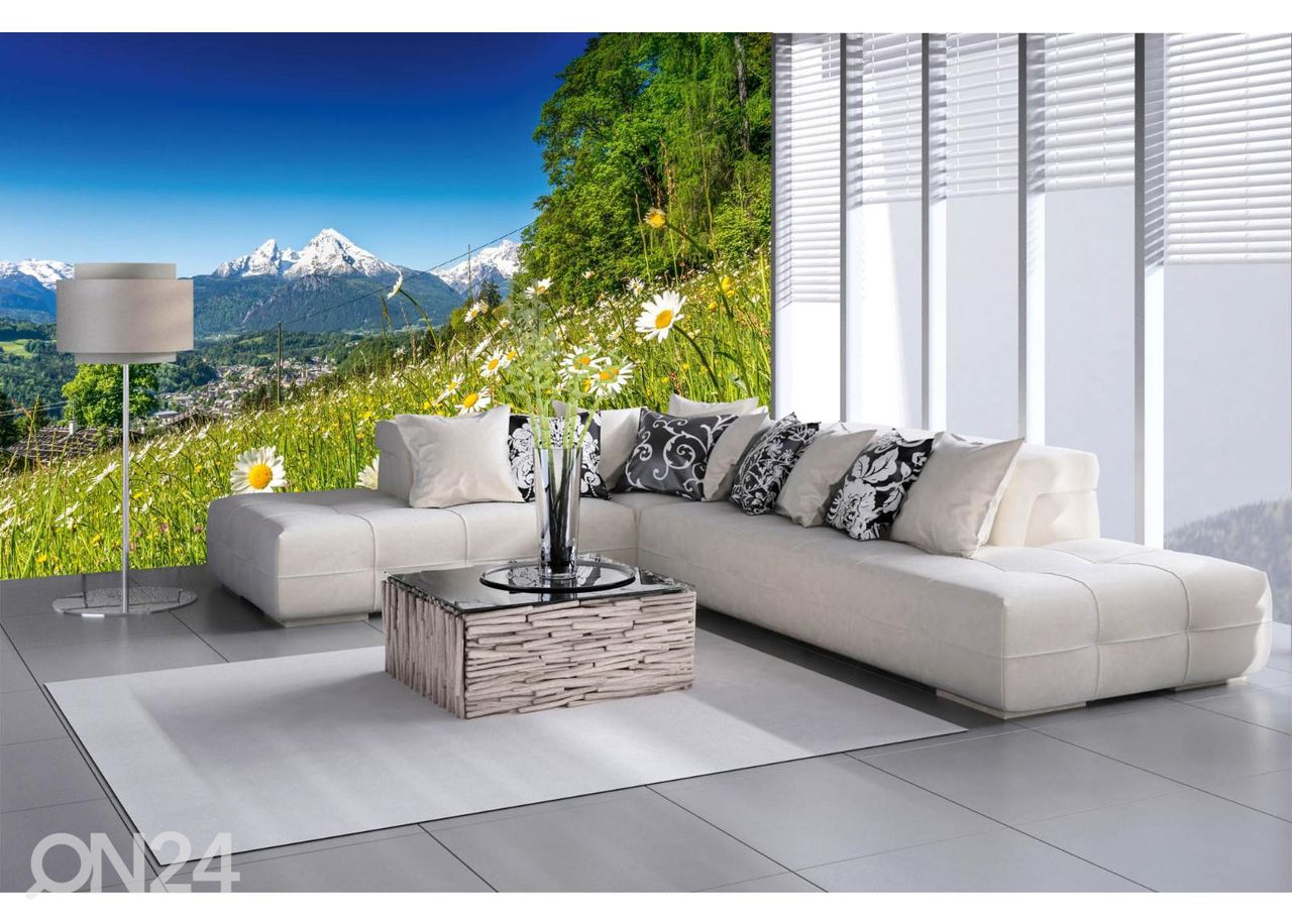 Non-woven kuvatapetti Alpine Landscape kuvasuurennos