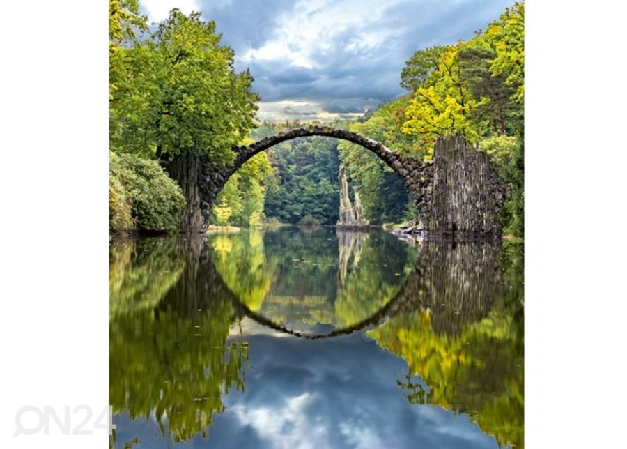 Non-woven kuvatapetti Arch bridge 150x250 cm kuvasuurennos
