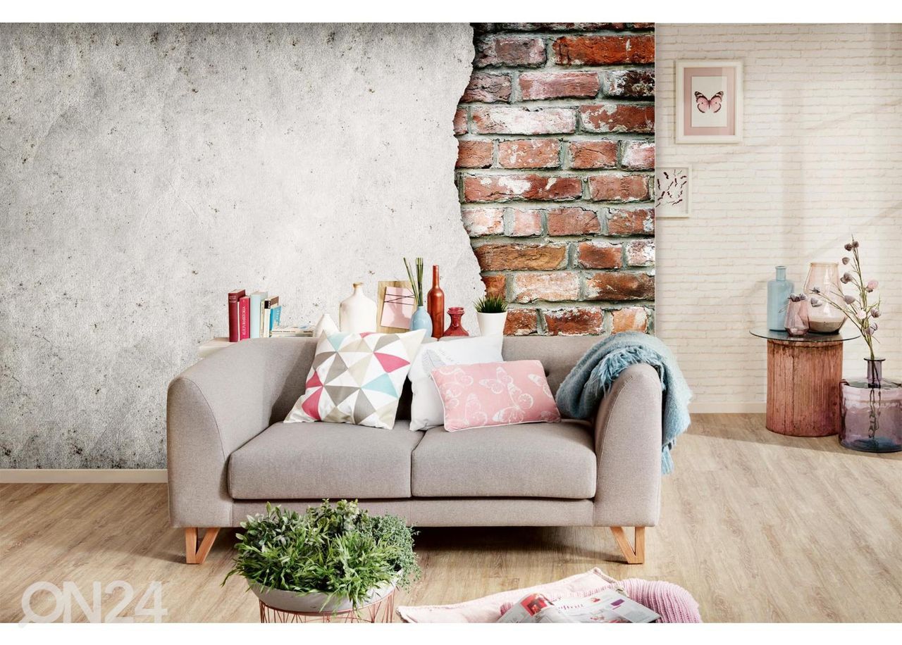 Non-woven kuvatapetti Brick Backrground kuvasuurennos