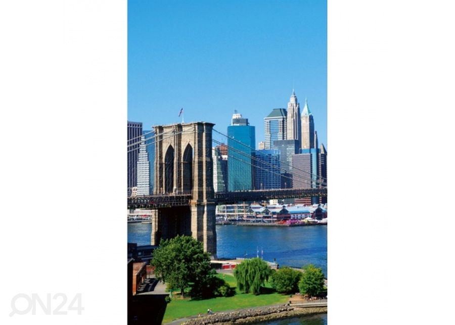 Non-woven kuvatapetti Brooklyn bridge 150x250 cm kuvasuurennos