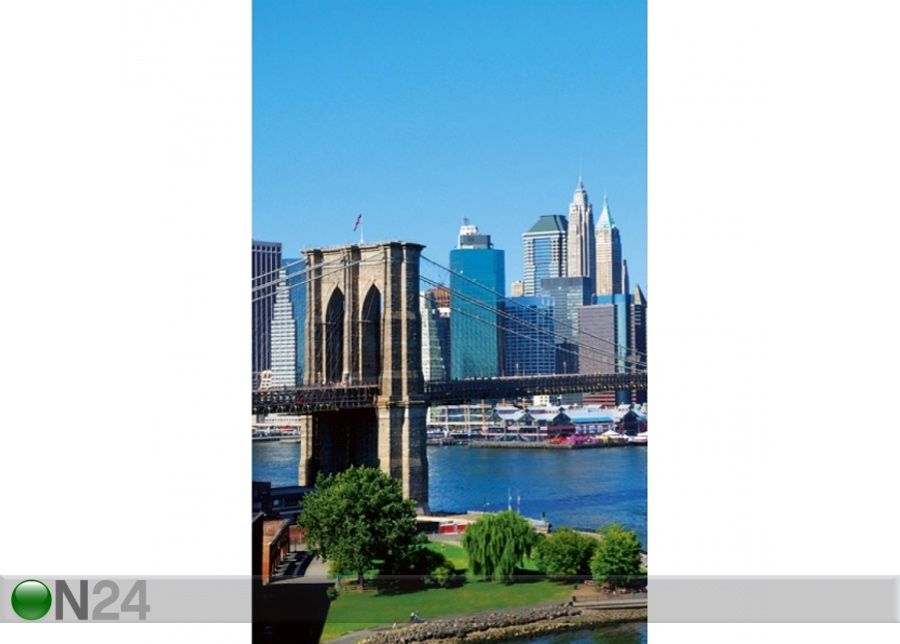 Non-woven kuvatapetti Brooklyn bridge 225x250 cm kuvasuurennos