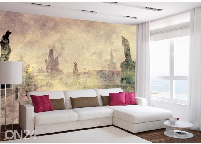 Non-woven kuvatapetti Charles Bridge Abstract I 150x250 cm kuvasuurennos