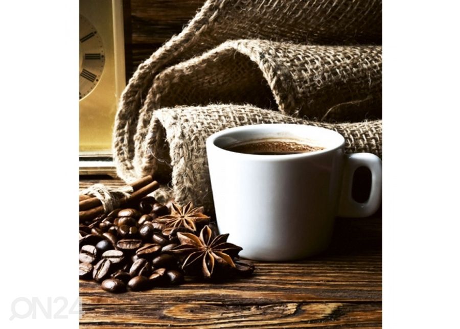 Non-woven kuvatapetti Cup of coffee 150x250 cm kuvasuurennos
