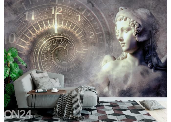 Non-woven kuvatapetti Fantasy Clock 368x254 cm kuvasuurennos