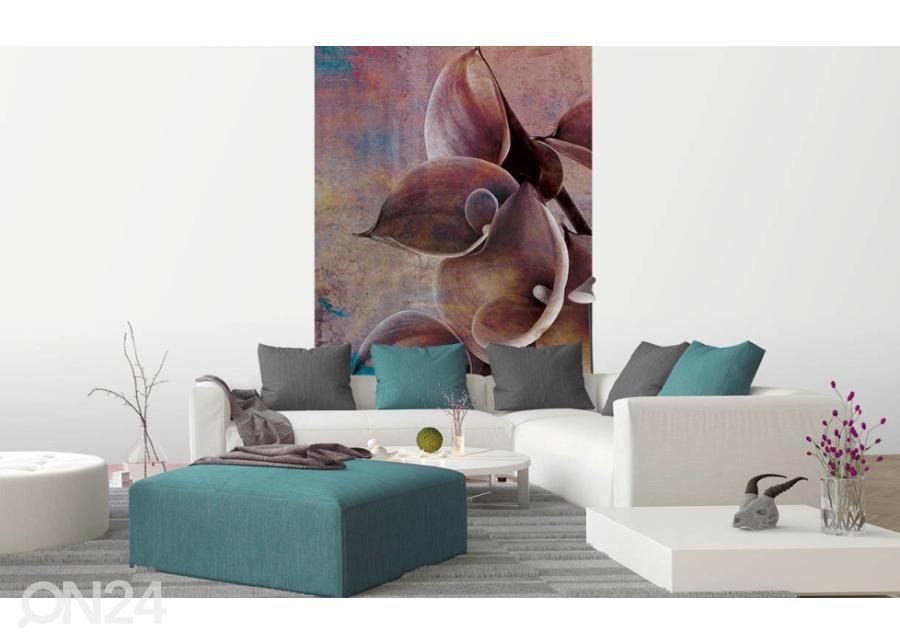 Non-woven kuvatapetti Flower Abstract II 375x250 cm kuvasuurennos