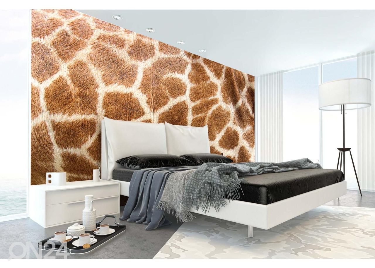 Non-woven kuvatapetti Genuine Leather Of Giraffe kuvasuurennos