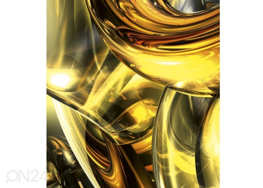Non-woven kuvatapetti Golden wires 375x150 cm kuvasuurennos