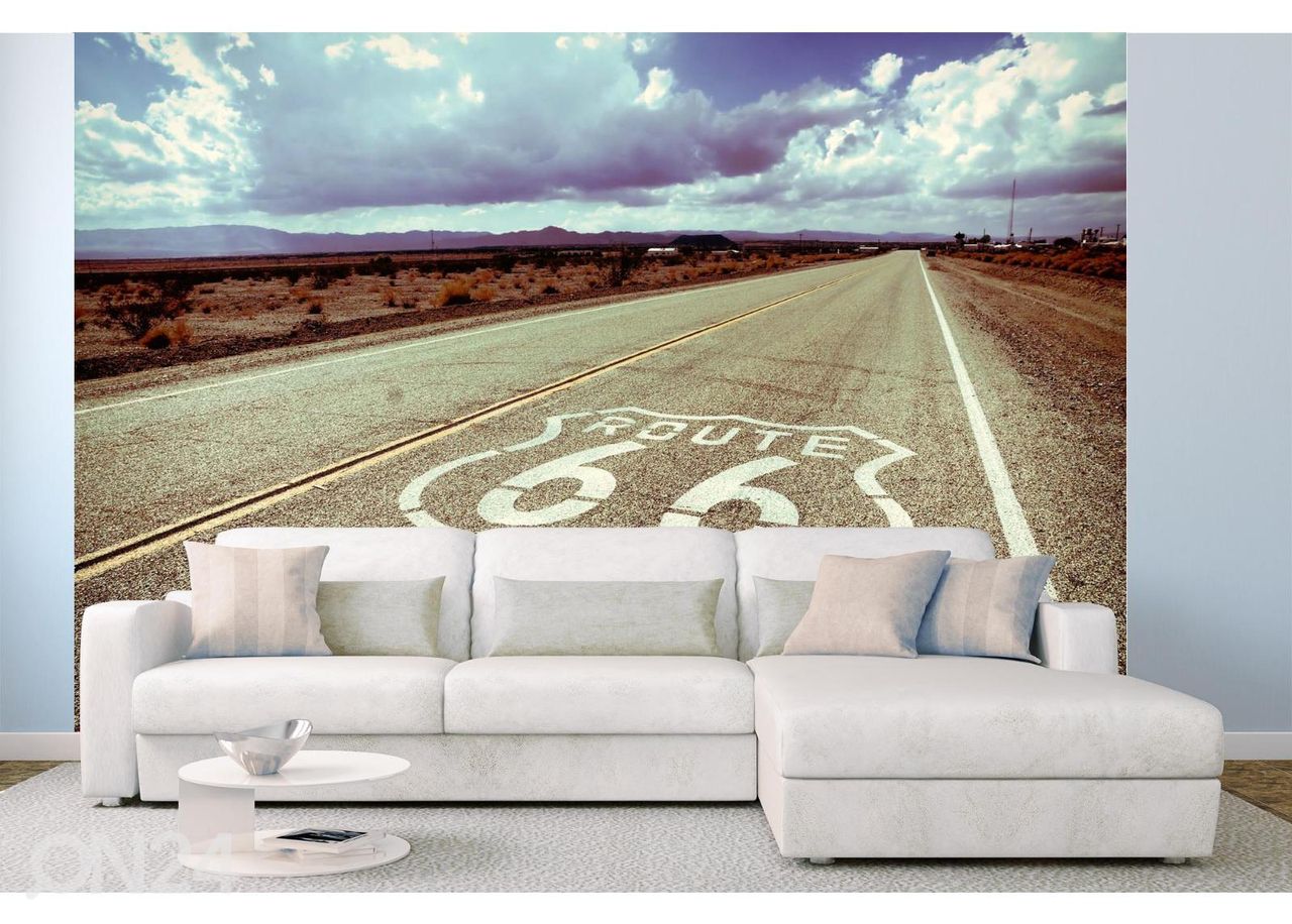 Non-woven kuvatapetti Road Famous Route 66 kuvasuurennos