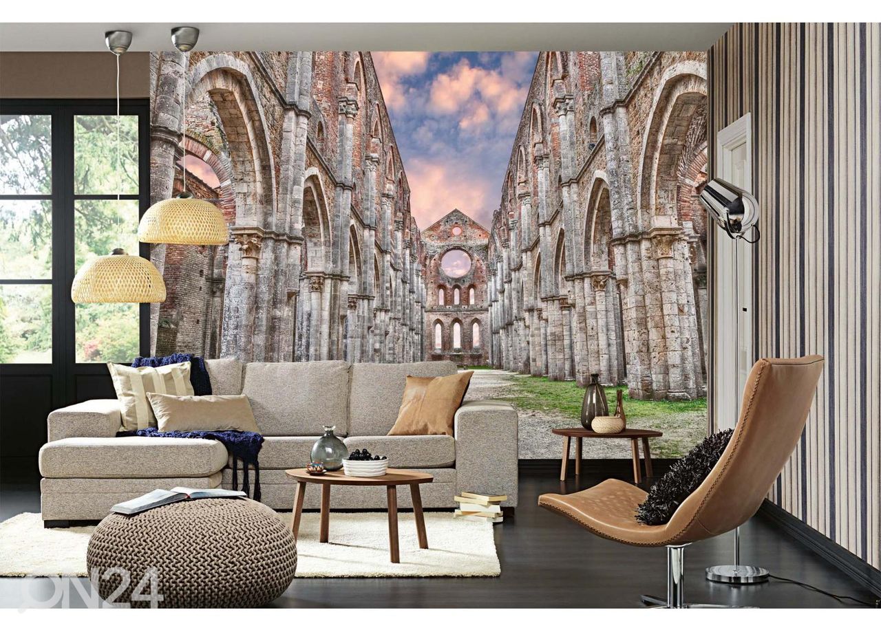 Non-woven kuvatapetti San Galgano Siena kuvasuurennos