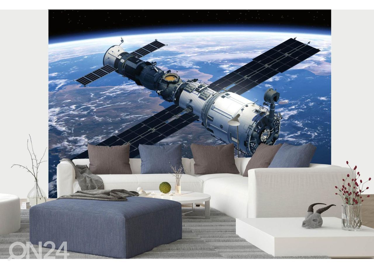 Non-woven kuvatapetti Space Station kuvasuurennos