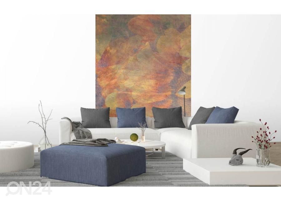 Non-woven kuvatapetti Sunflower Abstract 150x250 cm kuvasuurennos