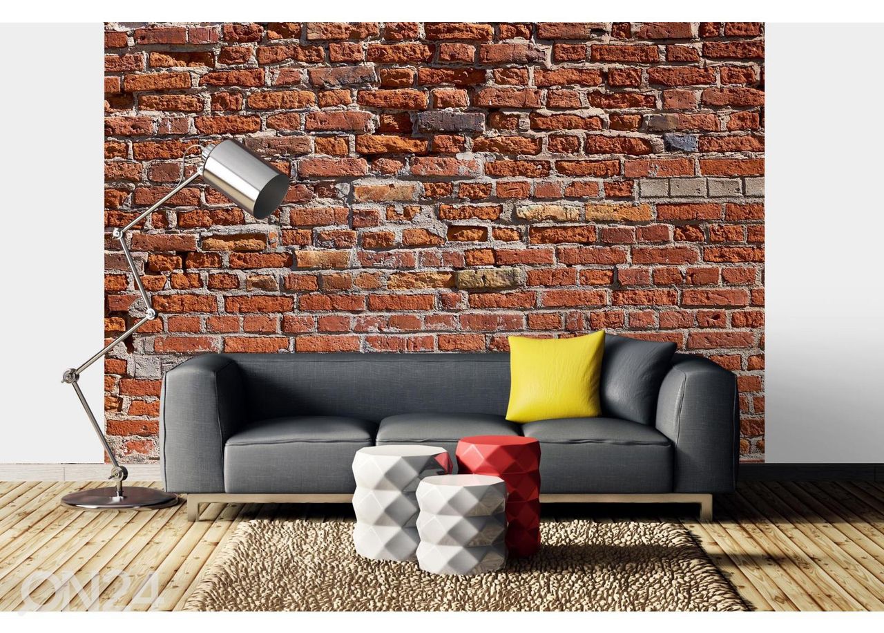 Non-woven kuvatapetti Texture Of An Old Brick Wall kuvasuurennos