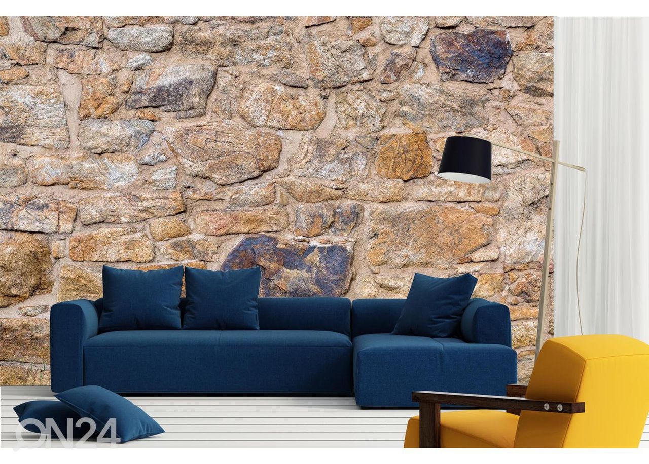 Non-woven kuvatapetti Texture Of Old Stone Wall kuvasuurennos