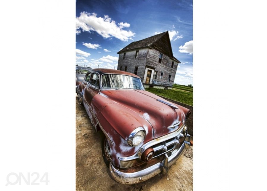 Non-woven kuvatapetti Veteran car 150x250 cm kuvasuurennos