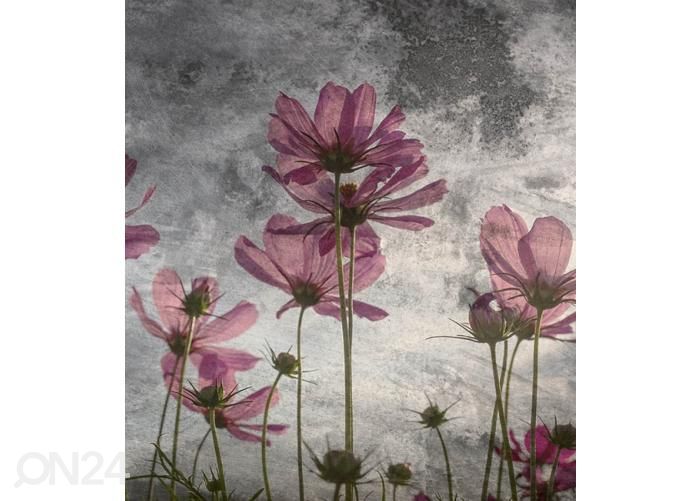 Non-woven kuvatapetti Violet Flower Abstract 150x250 cm kuvasuurennos