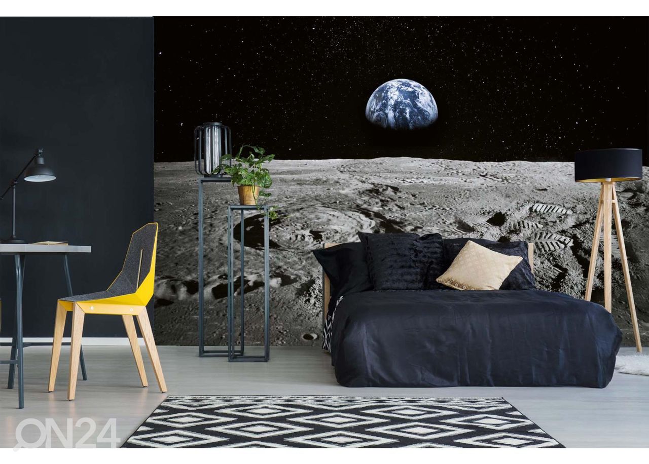 Non-woven tapetti Earth On Horizon kuvasuurennos