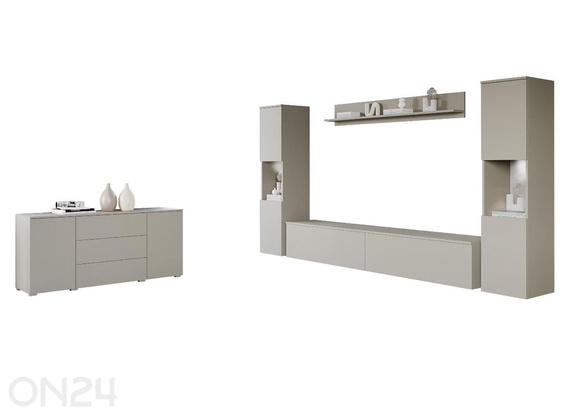 Olohuoneen kalusteryhmä Paris II + LED kuvasuurennos