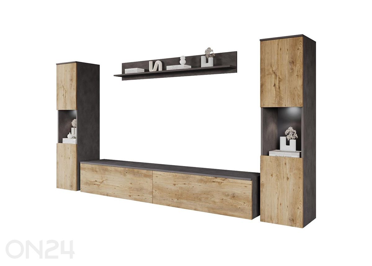 Olohuoneen kalusteryhmä Paris + LED kuvasuurennos