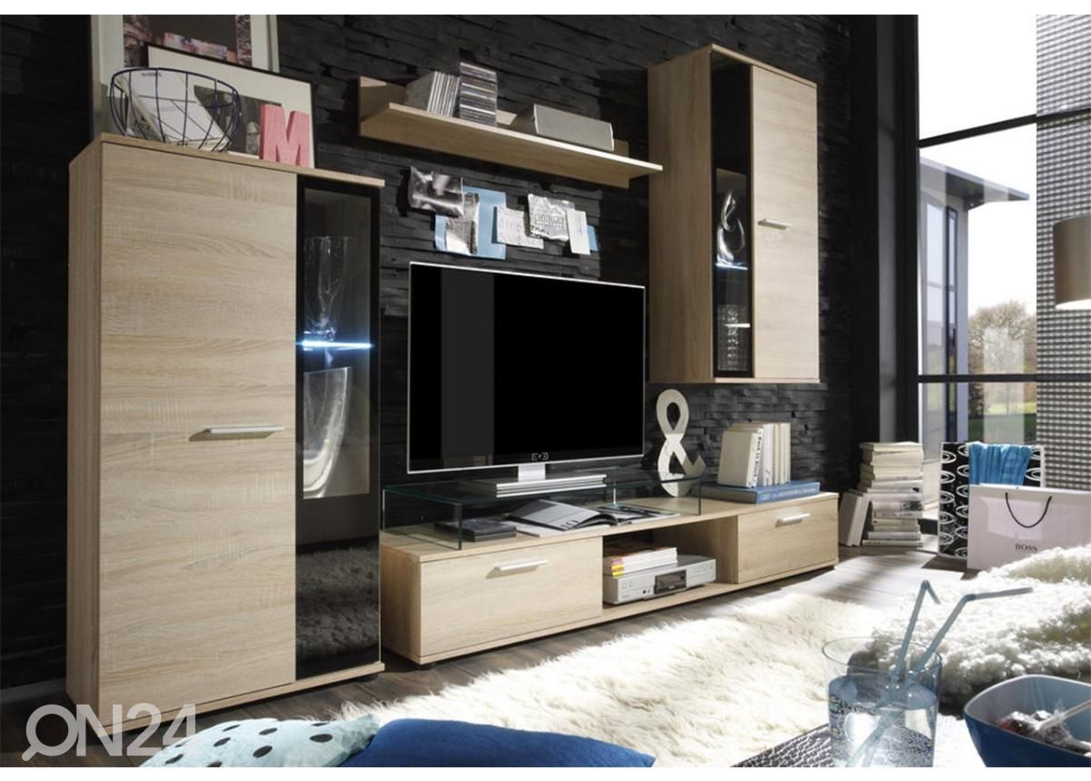 Olohuoneen kaslusteryhmä 239 cm + LED kuvasuurennos