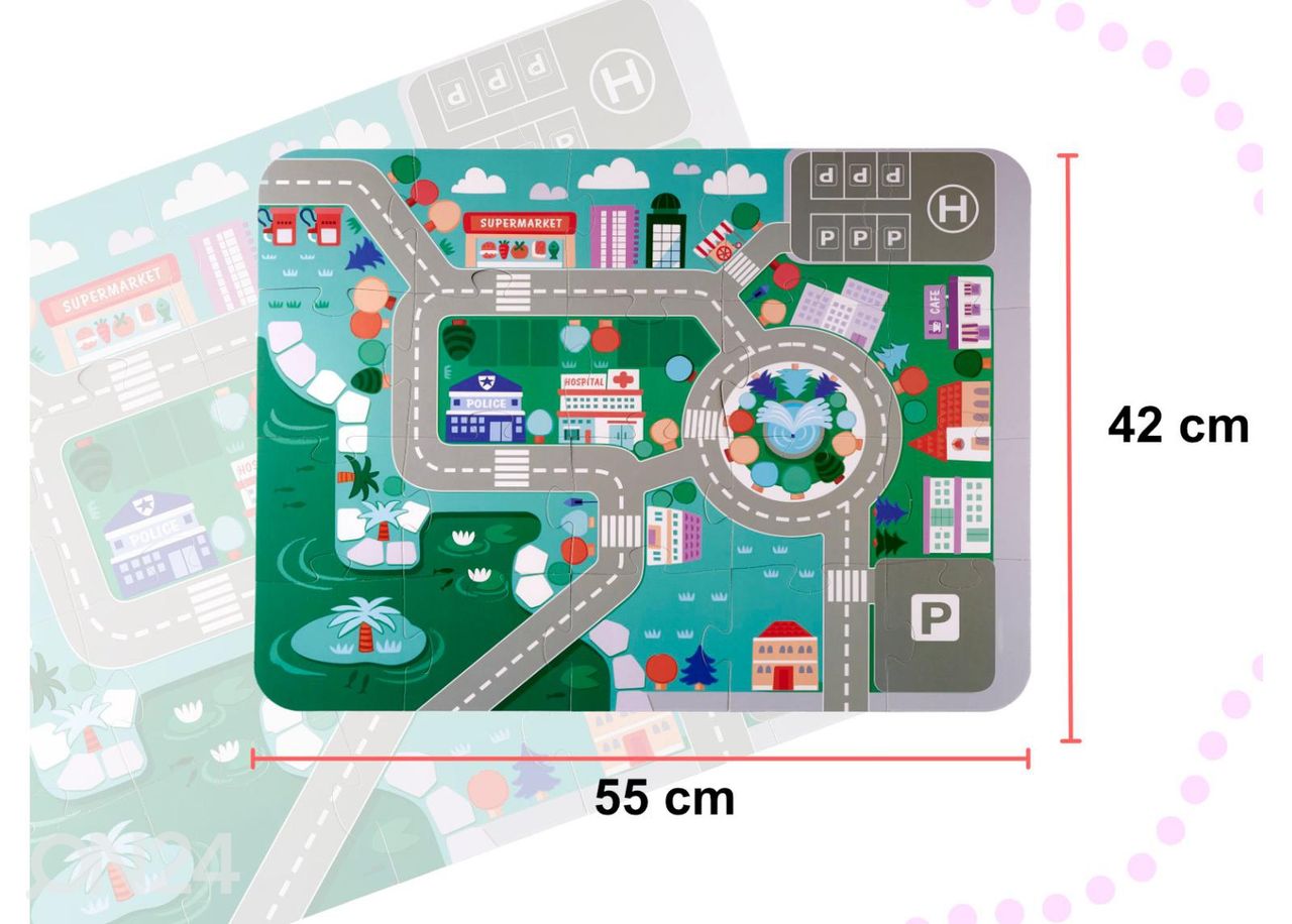Opettavat puupalikat Kaupunki, 135 kpl kuvasuurennos